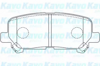 KAVO PARTS kbp2061 -  Комплект тормозных колодок, дисковый тормоз